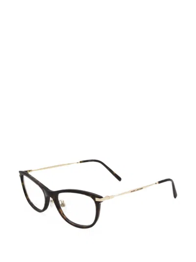 Marc Jacobs Tortoiseshell-effect Cat-eye Glasses In Black