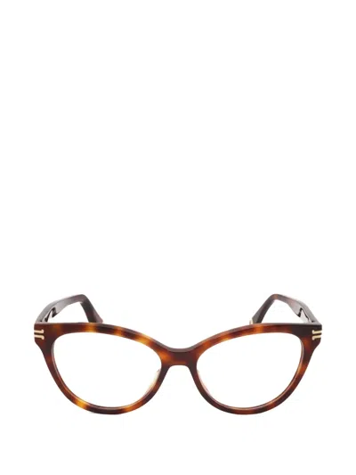 Marc Jacobs Tortoiseshell-effect Cat-eye Glasses In Brown