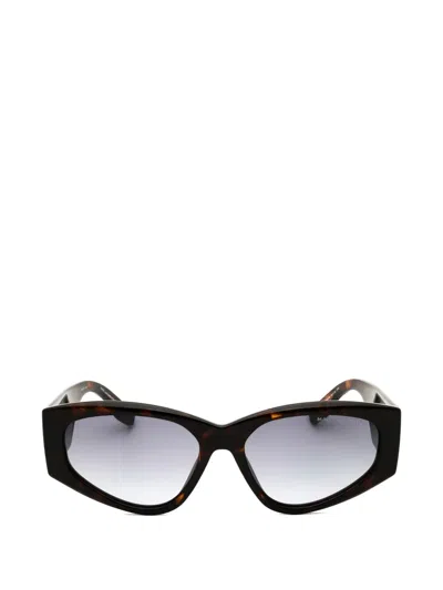 Marc Jacobs Tortoiseshell-effect Cat-eye Sunglasses In Brown