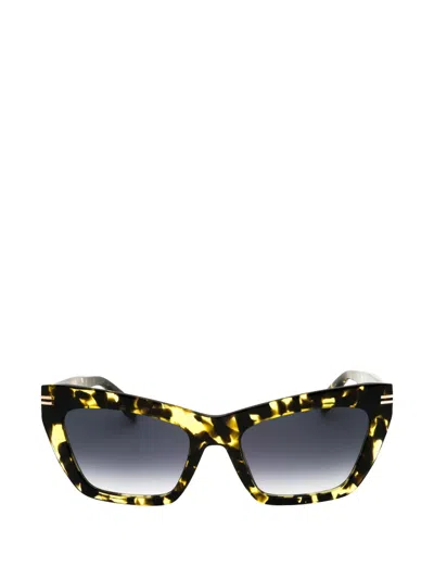 Marc Jacobs Tortoiseshell-effect Cat-eye Sunglasses In Multi