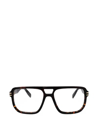 Marc Jacobs Tortoiseshell-effect Pilot-frame Glasses In Brown