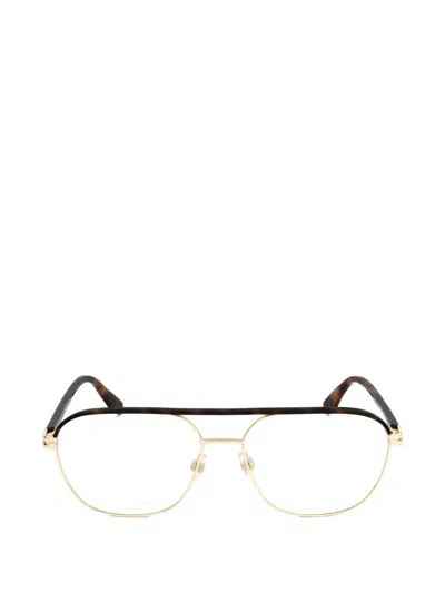 Marc Jacobs Tortoiseshell-effect Pilot-frame Glasses In Gold