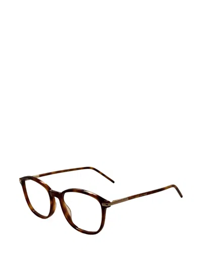 Marc Jacobs Tortoiseshell-effect Round-frame Glasses In Brown