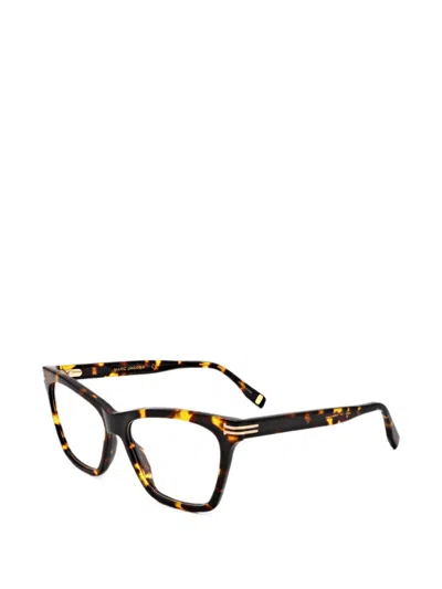 Marc Jacobs Tortoiseshell-effect Square-frame Glasses In Brown