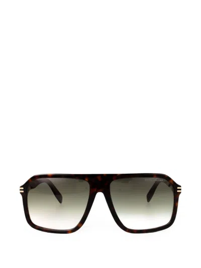 Marc Jacobs Tortoiseshell-effect Square-frame Sunglasses In Brown