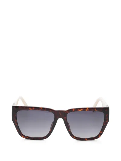 Marc Jacobs Tortoiseshell-effect Square-frame Sunglasses In Brown