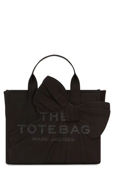 Marc Jacobs Tote Bag Bow M In Fabric In Brown