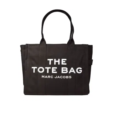 MARC JACOBS MARC JACOBS TOTE BAG LARGE IN BLACK CANVAS