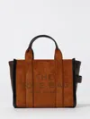 Marc Jacobs Small Copper Suede Tote Bag In Brown