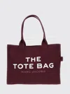 Marc Jacobs Medium Canvas Tote Bag With Top Handles In Burgundy