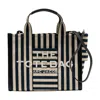 Marc Jacobs Medium Structured Canvas Tote Handbag In Navy