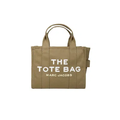MARC JACOBS MARC JACOBS TOTE BAG SMALL IN GREEN CANVAS