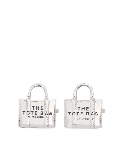 Marc Jacobs Tote Bag Ohrstecker In Silber