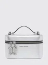 Marc Jacobs Mini Structured Handbag With Zip-around Closure In Silver