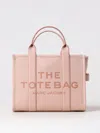 Marc Jacobs The Leather Large Top Handle Bag In 紫红色
