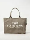 Marc Jacobs The Large Tote Bag In Canvas With Jacquard Logo In Neutral