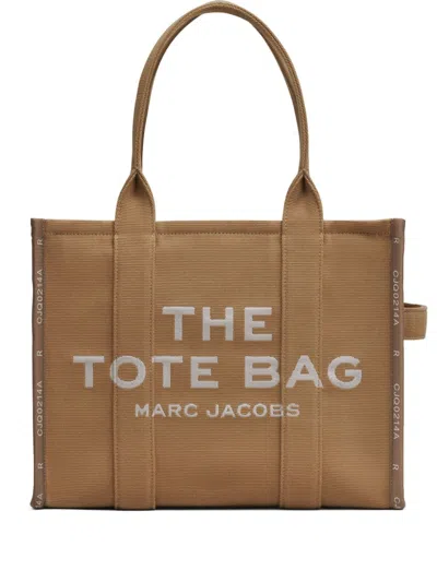 Marc Jacobs Tote The Large Camel Natural Logo In Brown