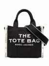 Marc Jacobs 'the Small Tote' Black Handbag With Jacquard Logo