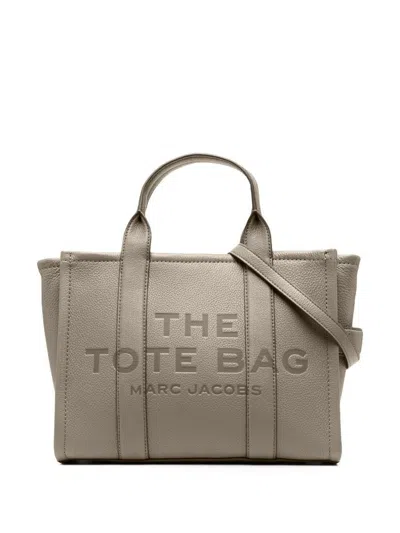 Marc Jacobs Logo Embossed Mini Tote Bag In Grey