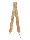 Marc Jacobs Tracolla The Outline Logo In Beige