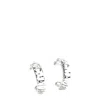 Marc Jacobs Transparent Plastic Earrings In Metallic