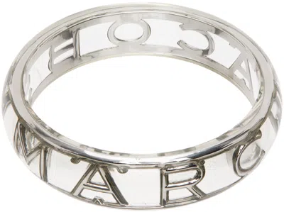 Marc Jacobs Transparent 'the Monogram' Bangle In 979 Clear/silver
