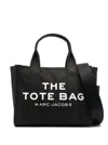 Marc Jacobs Traveler Handbag Black Mini Tote Bag With Logo In Fabric Woman