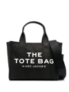 Marc Jacobs 'traveler Handbag' Black Mini Tote Bag With Logo In Fabric Woman