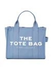 Marc Jacobs 'traveler Handbag' Light Blue Mini Tote Bag With Logo In Blue