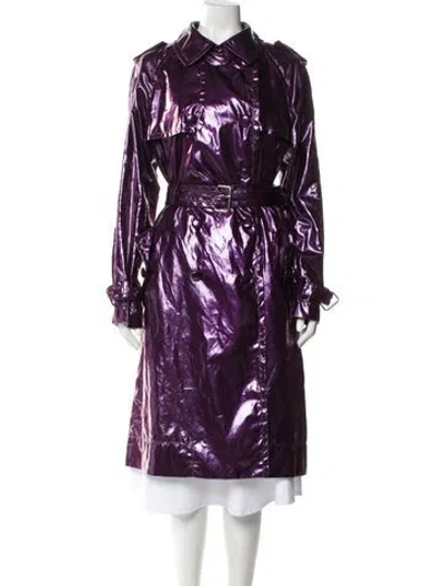 Pre-owned Marc Jacobs Trench Coat In Purple