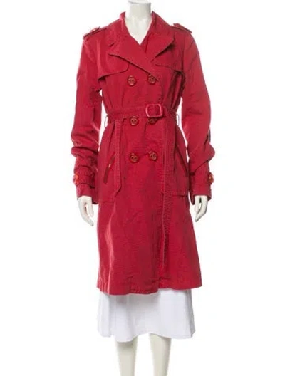 Pre-owned Marc Jacobs Trench Coat In Red