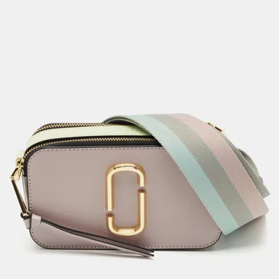 Pre-owned Marc Jacobs Tricolor Patent Leather Snapshot Camera Bag In Multi