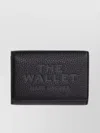 Marc Jacobs Trifold Compact Textured Leather Wallet In Grey
