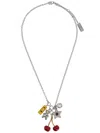 Marc Jacobs Trinket Charm Cluster Necklace In Metallic