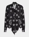 Marc Jacobs Eyelet-bow Blouse In Black