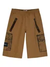 Marc Jacobs Trompe L'oeil Patch-pockets Shorts In Brown