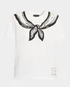 Marc Jacobs Scarf-print Tee In Multi