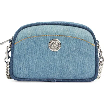 Marc Jacobs Turnlock Denim Camera Bag In Blue