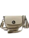 Marc Jacobs Turnlock Logo-strap Shoulder Bag In Neutral
