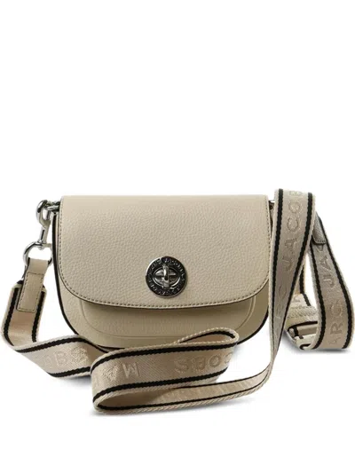 Marc Jacobs Turnlock Logo-strap Shoulder Bag In Neutral