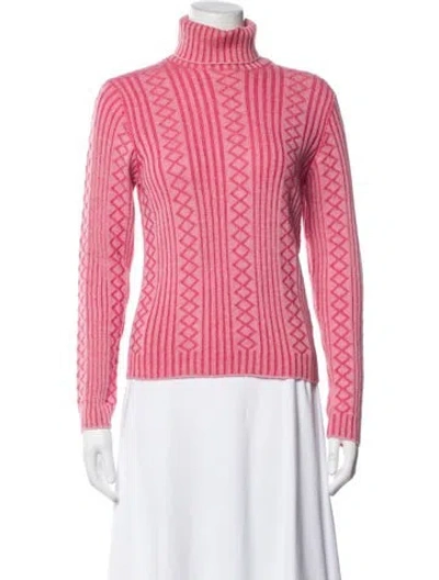 Pre-owned Marc Jacobs Turtleneck Sweater In Pink