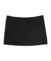 Marc Jacobs Tweed Mini Skirt In Black