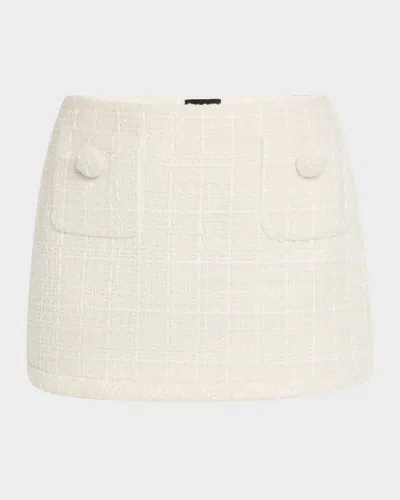 Marc Jacobs Tweed Mini Skirt In Grey