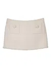 Marc Jacobs Tweed Mini Skirt In Neutral