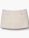 Marc Jacobs Women's Tweed Mini Skirt In Neutrals
