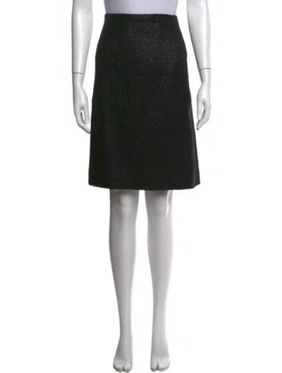 Pre-owned Marc Jacobs Tweed Pattern Mini Skirt In Black/metallic
