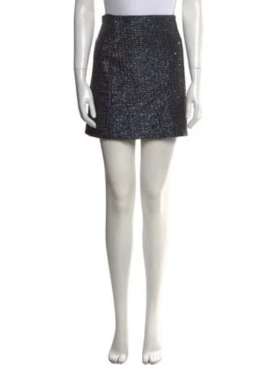 Pre-owned Marc Jacobs Tweed Pattern Mini Skirt In Red