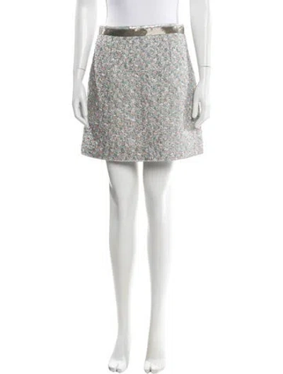 Pre-owned Marc Jacobs Tweed Pattern Mini Skirt W/ Tags In Pink