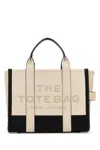 Marc Jacobs Two-tone Leather Medium The Tote Bag Shopping Bag In Black