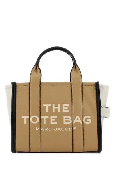 Marc Jacobs Two Tone Leather Small The Tote Bag Handbag In Purple